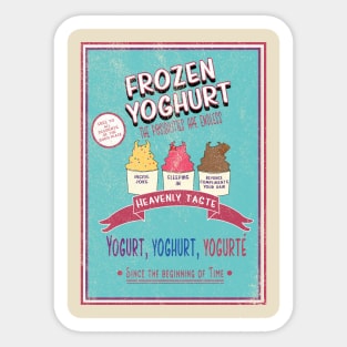 The Good Place, Frozen Yogurt Poster Style Sticker